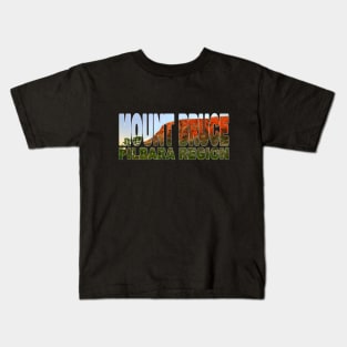 MOUNT BRUCE - Pilbara Western Australia Sunset Glow Kids T-Shirt